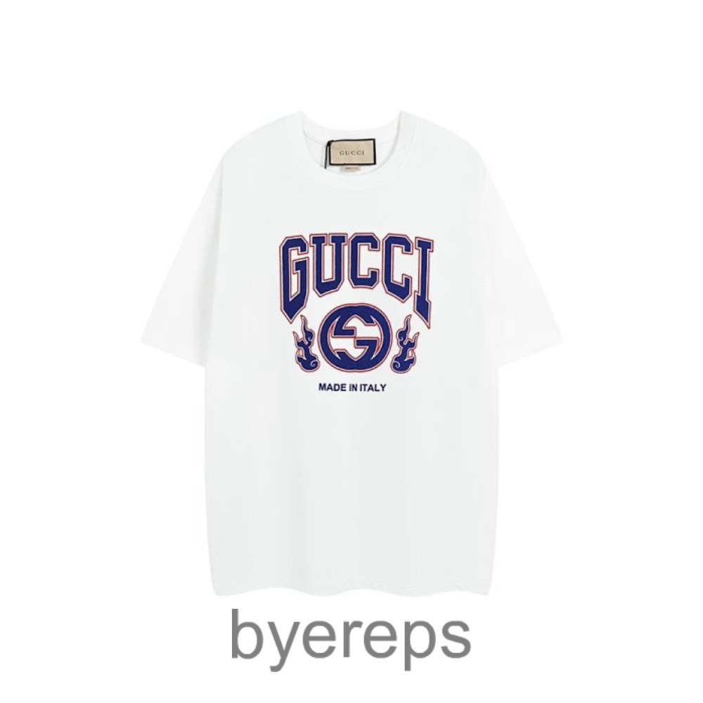 2024 New Gucc1 Dragon Year Series Dragon Pattern Contrast Printed Short-sleeved T-shirt
