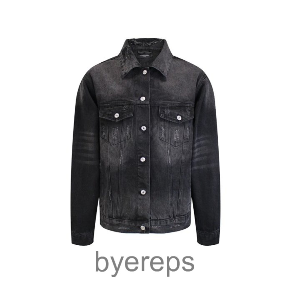 24ss BLCG Washed Hole Denim Jacket