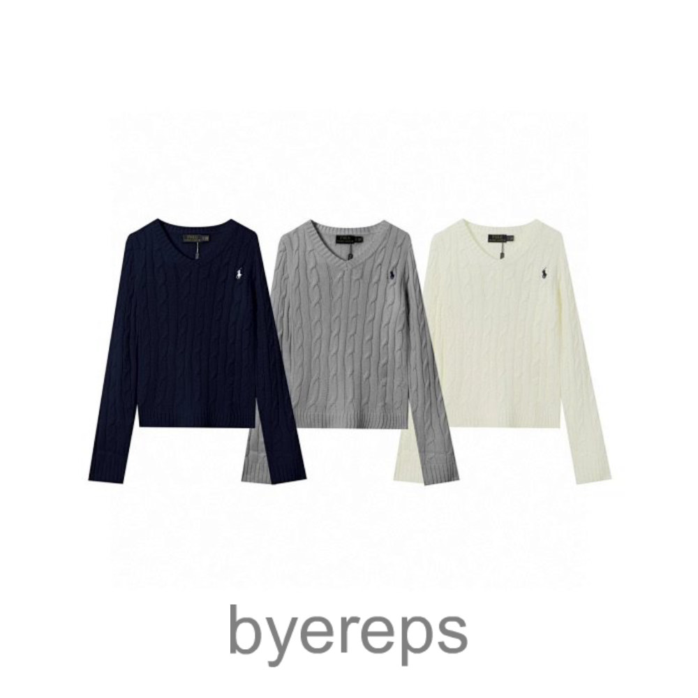 6120 Ralf Laur * Ralf * small standard horse V-neck pullover twist sweater
