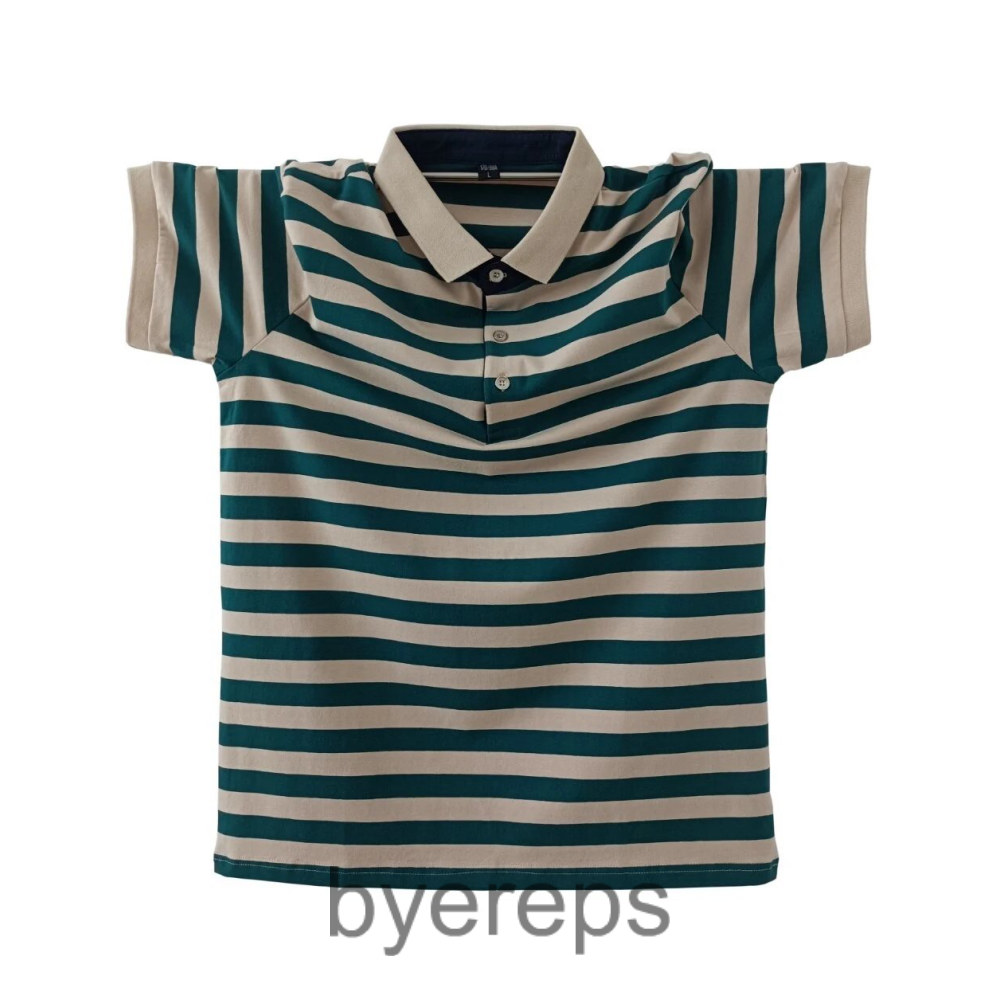 Unbranded 95% Cotton Striped Polo Shirt — photo 2 of 4