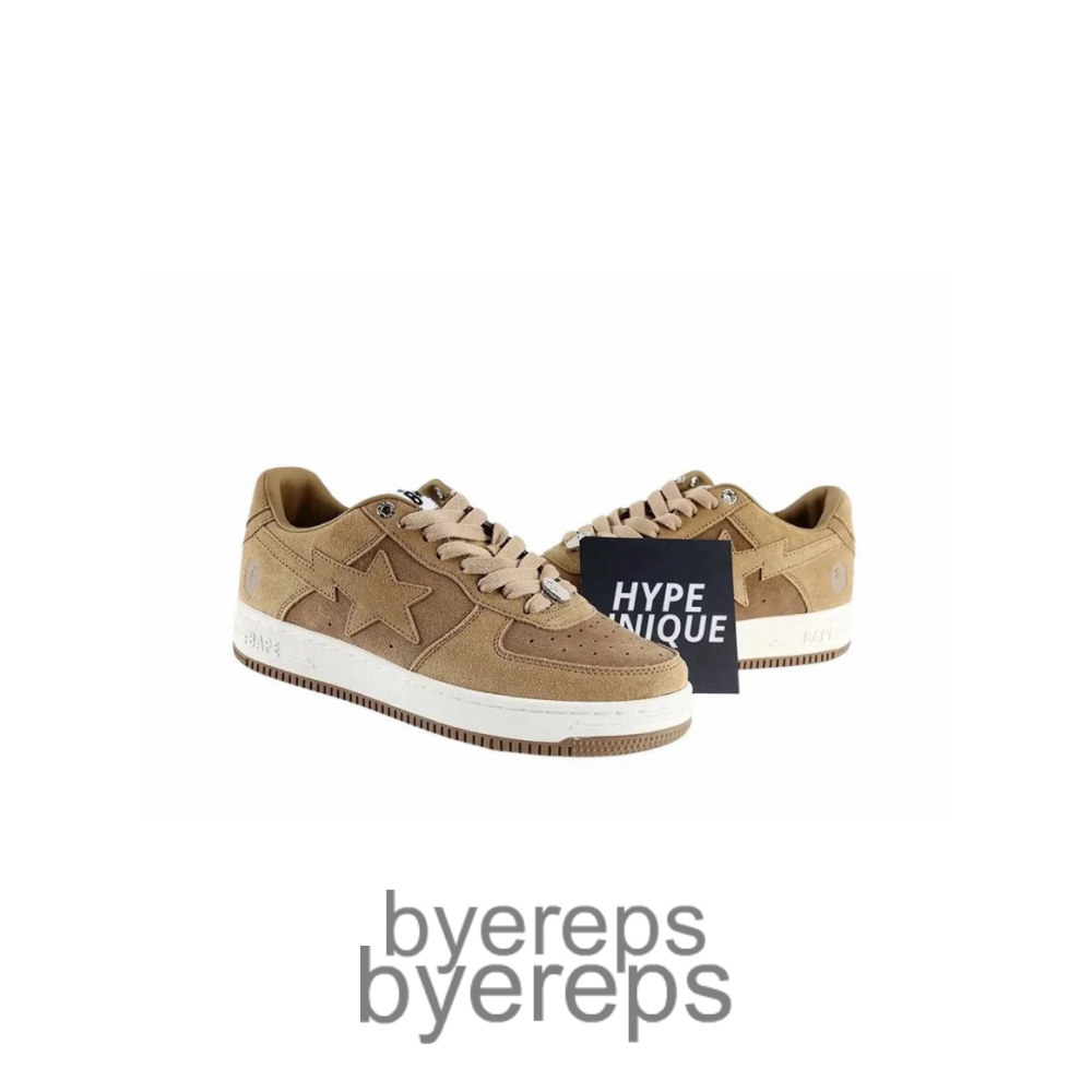 A Bathing Ape Bape Sta Beige Suede