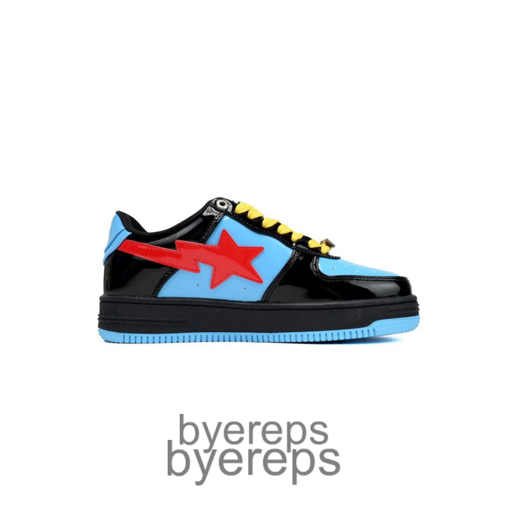 A Bathing Ape Bapesta Low Black Widow