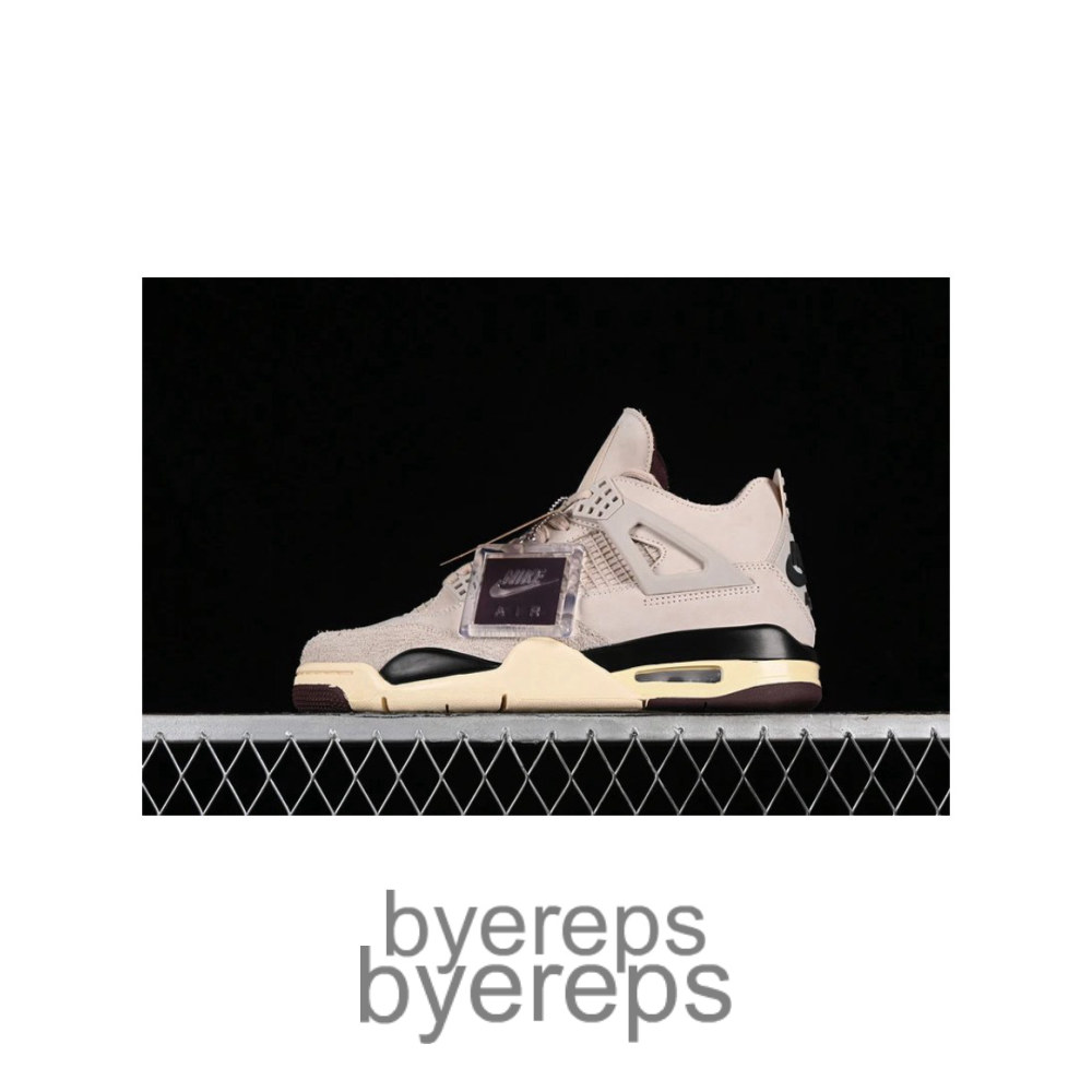 A Ma Maniere X Air Jordan 4 Retro Fossil Stone/Metallic Pewter/Burgundy Crush