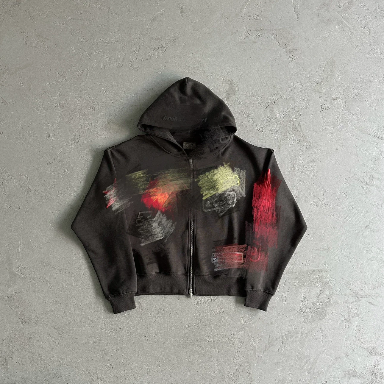 Abstract Art Zip-Up Hoodie