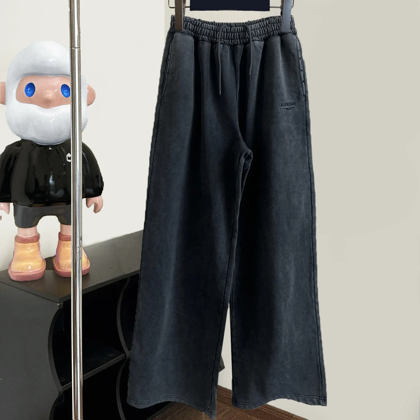 Acid Wash Wide Leg Sweatpants