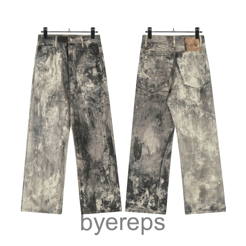 Acne 1981M Ink-Splashed Jeans