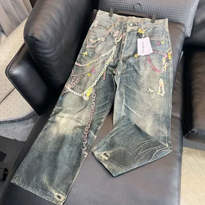 Acne Studios Chain Print Jeans