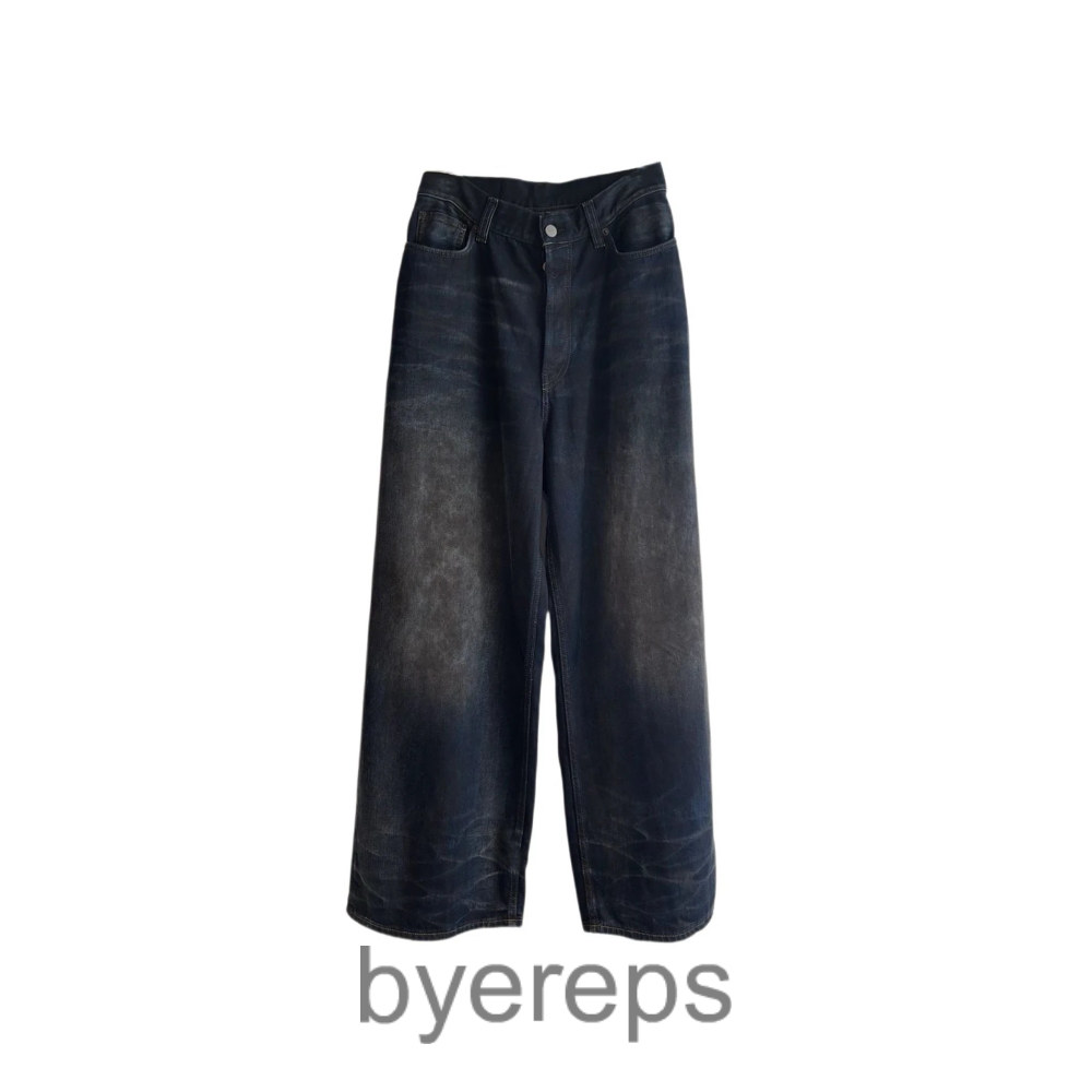 Acne Studios Mud Wash Leather Pocket Denim (blue)