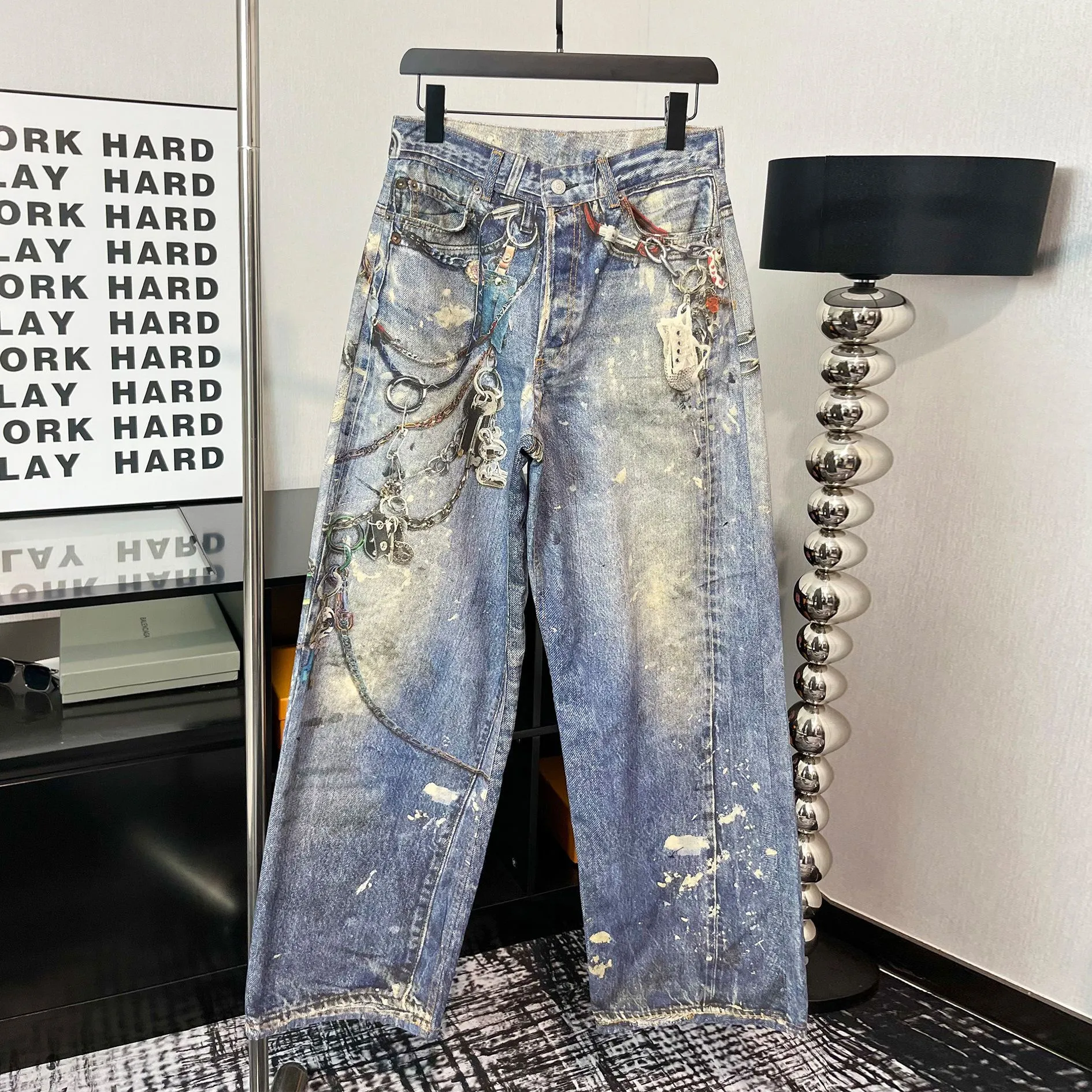 Acne Studios Trompe L'Oeil Jeans