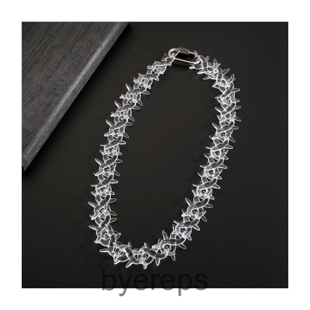Acrylic Chrome Hearts Necklace