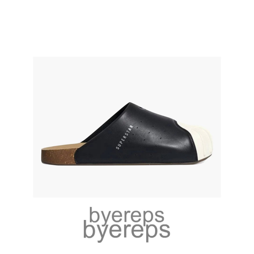 Adidas Adimule Superstar Slides Black White