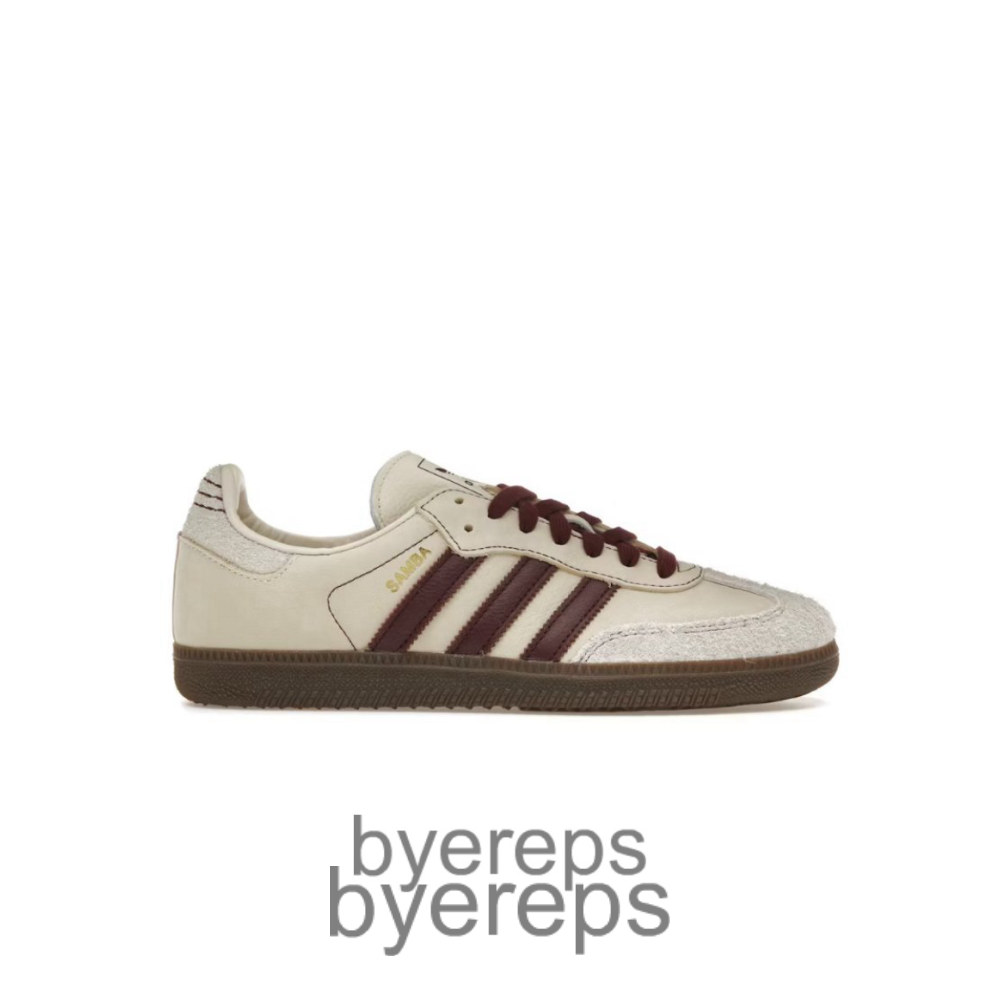 Adidas Samba OG Wonder White Maroon