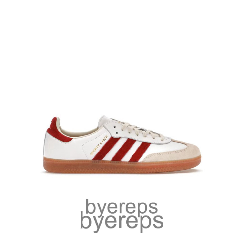 Adidas Samba Sporty & Rich White Collegiate Burgundy