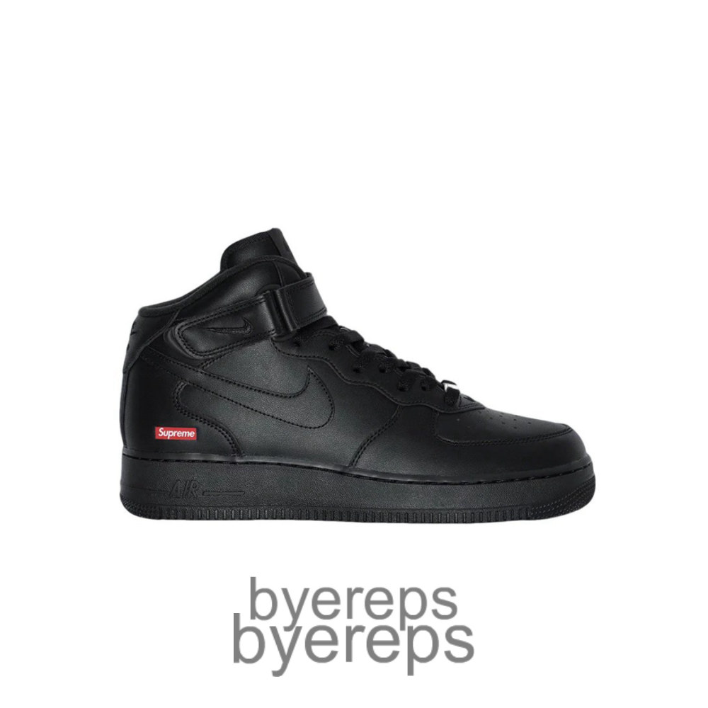 Air Force 1 Mid Supreme Black
