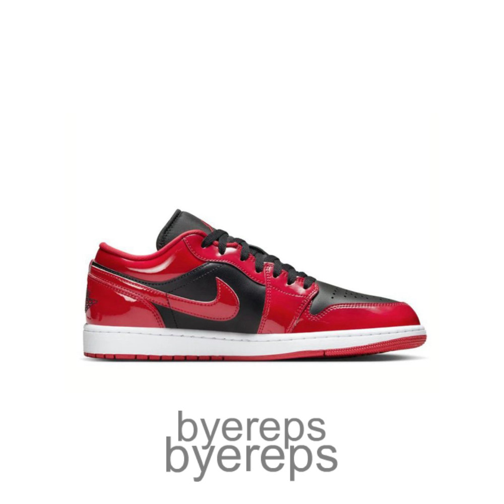 Air Jordan 1 Low Se Patent Varsity Red Black