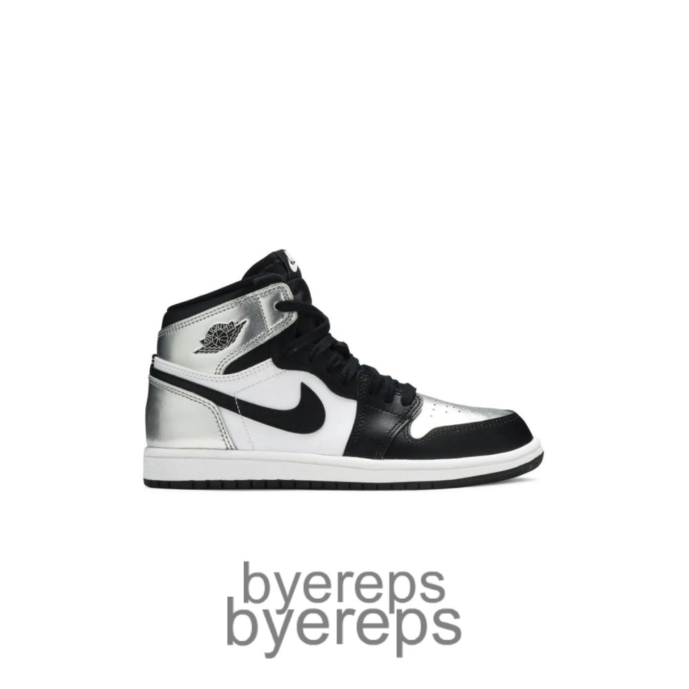 Air Jordan 1 Retro High OG Silver Toe
