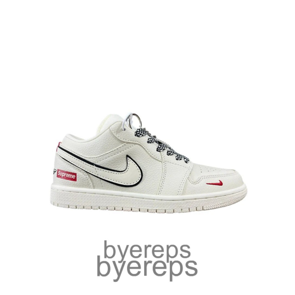 Air Jordan 1 Retro Low X Supreme White