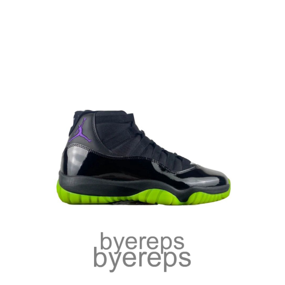Air Jordan 11 Black Barely Volt Neon Green