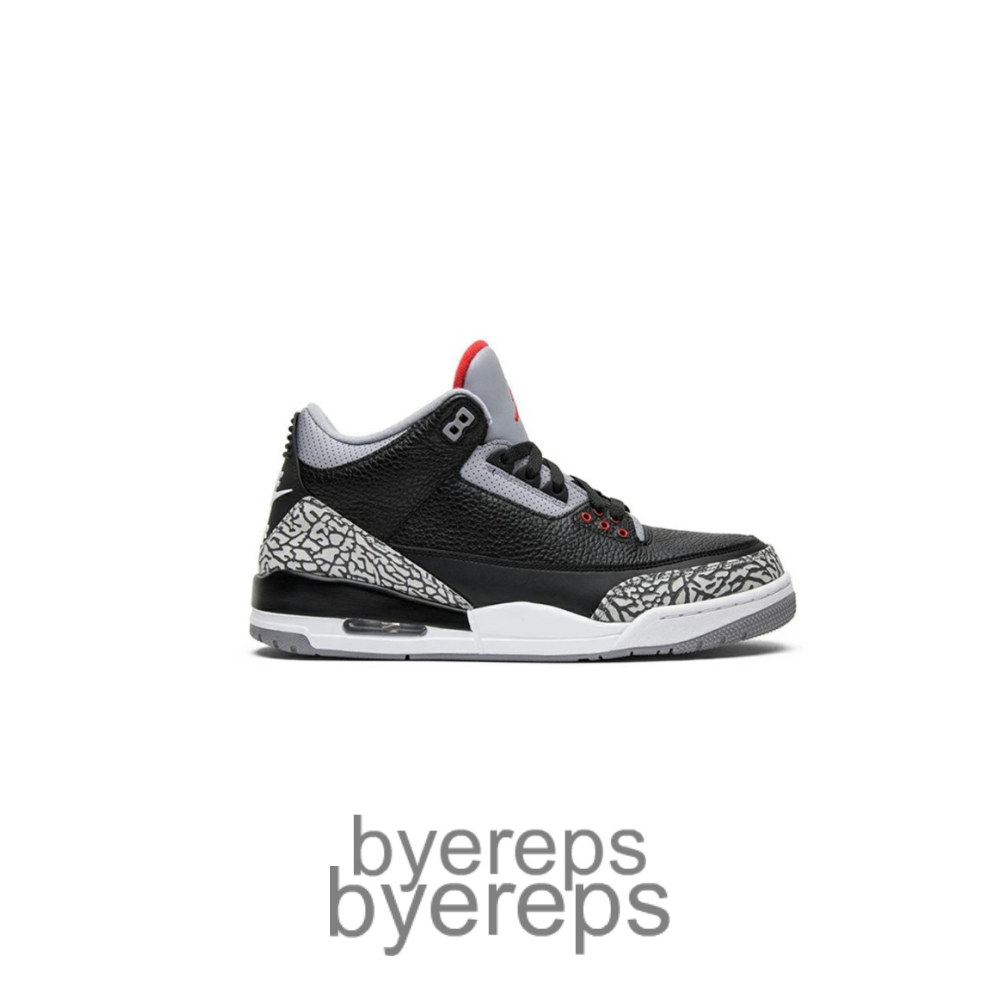 Air Jordan 3 Black Cement Quality