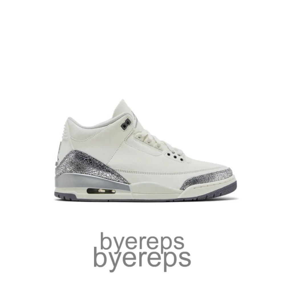 Air Jordan 3 Retro Sail Metallic Silver