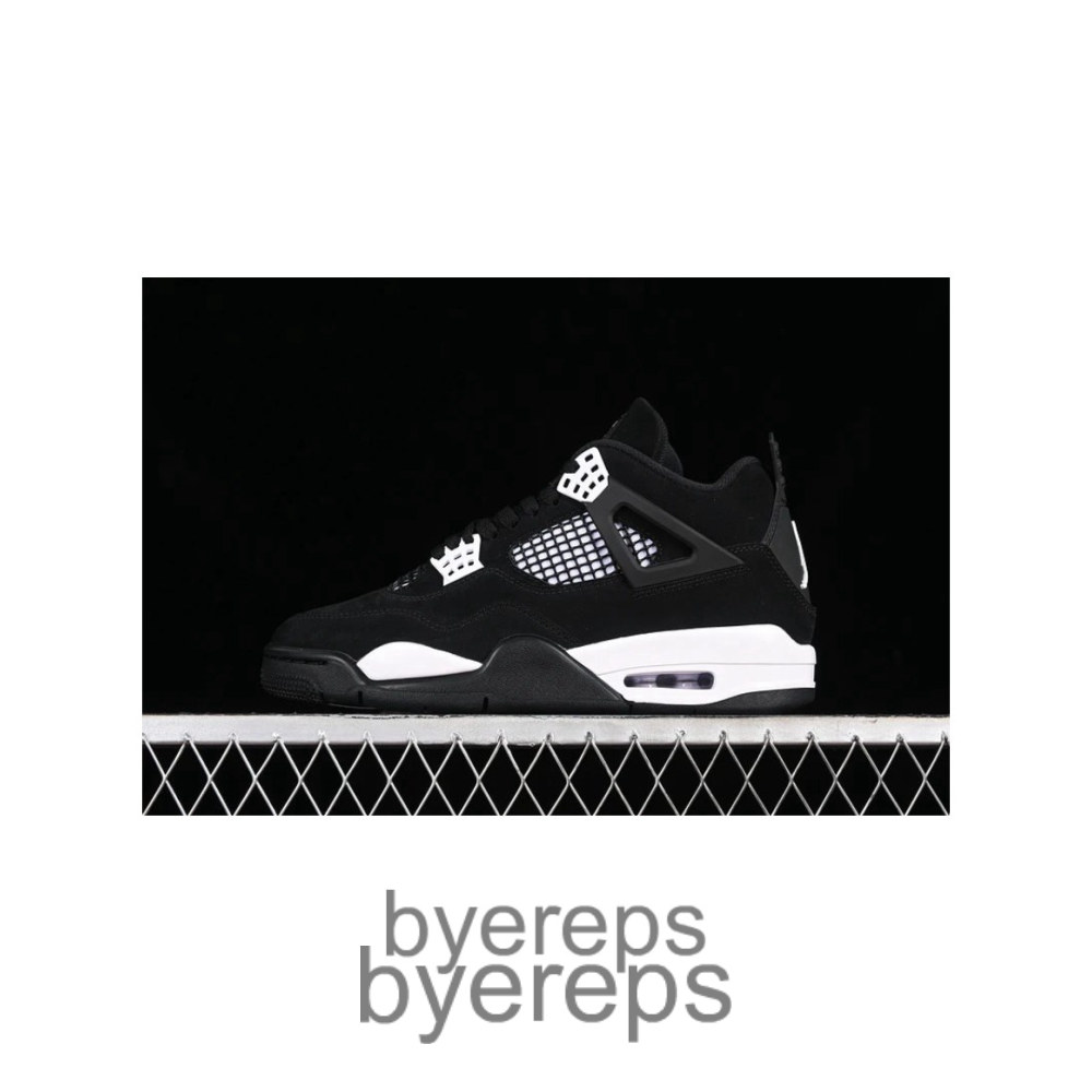 Air Jordan 4 Retro White Thunder Black/White/Black