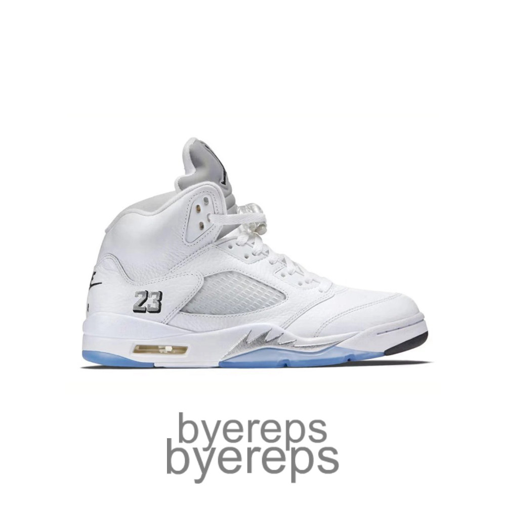 Air Jordan 5 Retro White Metallic