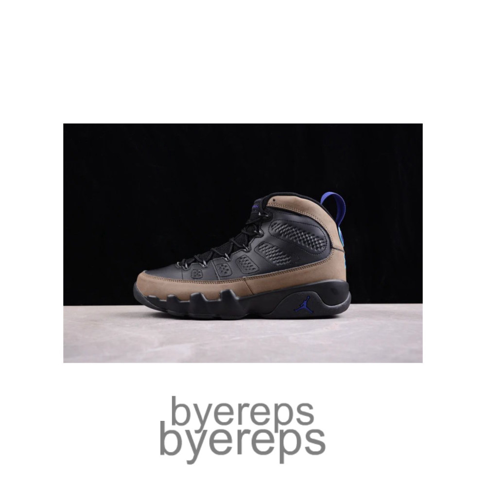 Air Jordan 9 Retro Black/Bright Concord/Light Olive/Aquatone