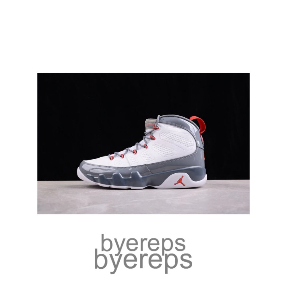 Air Jordan 9 Retro White/Cool Grey/Fire Red