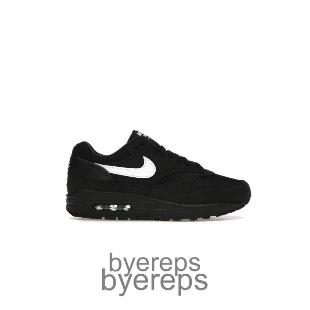 Air Max 1 Black White Swoosh