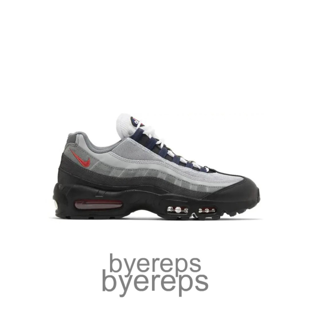 Air Max 95 Smoke Grey Track Red
