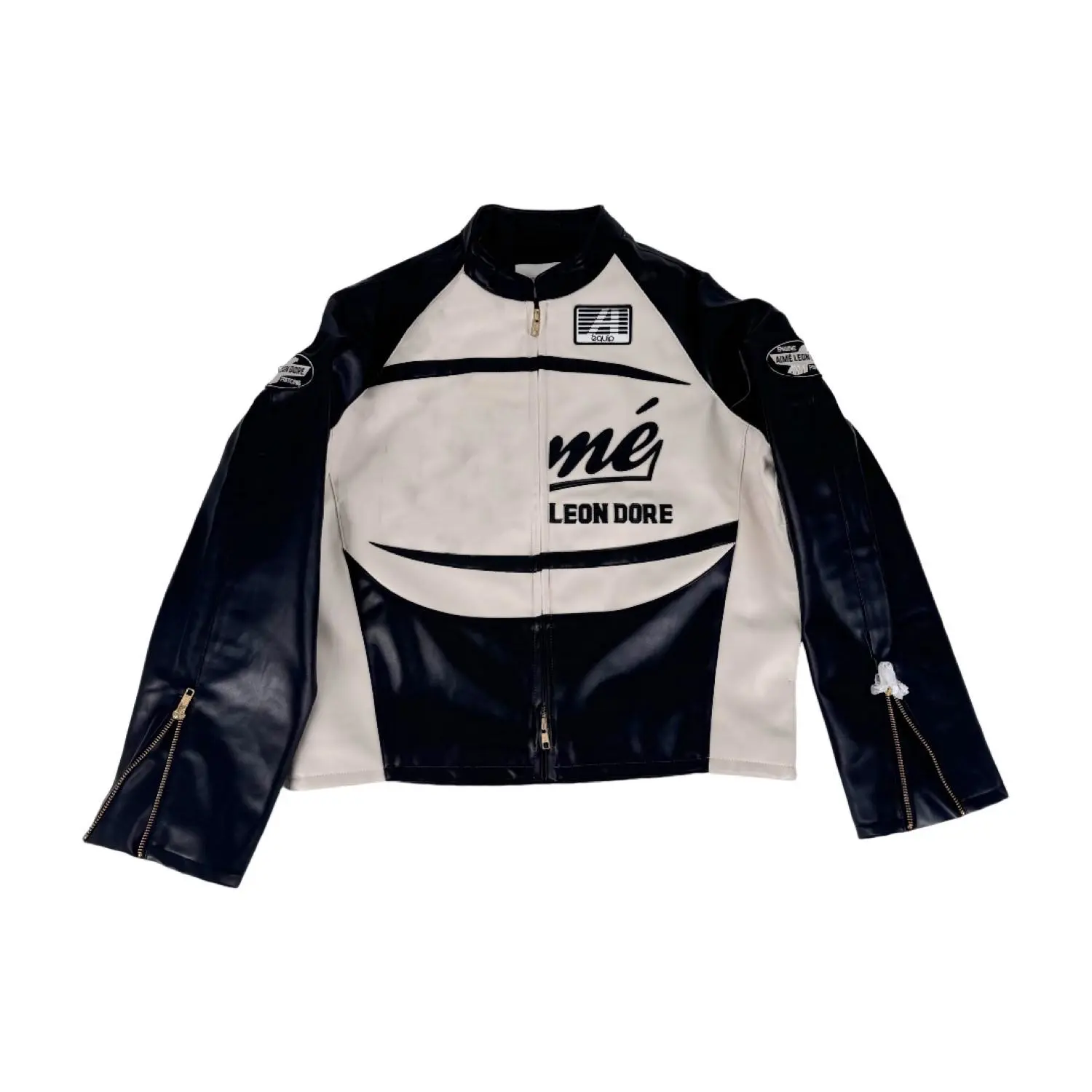 ALD Basketball Paneled Leather Jacket