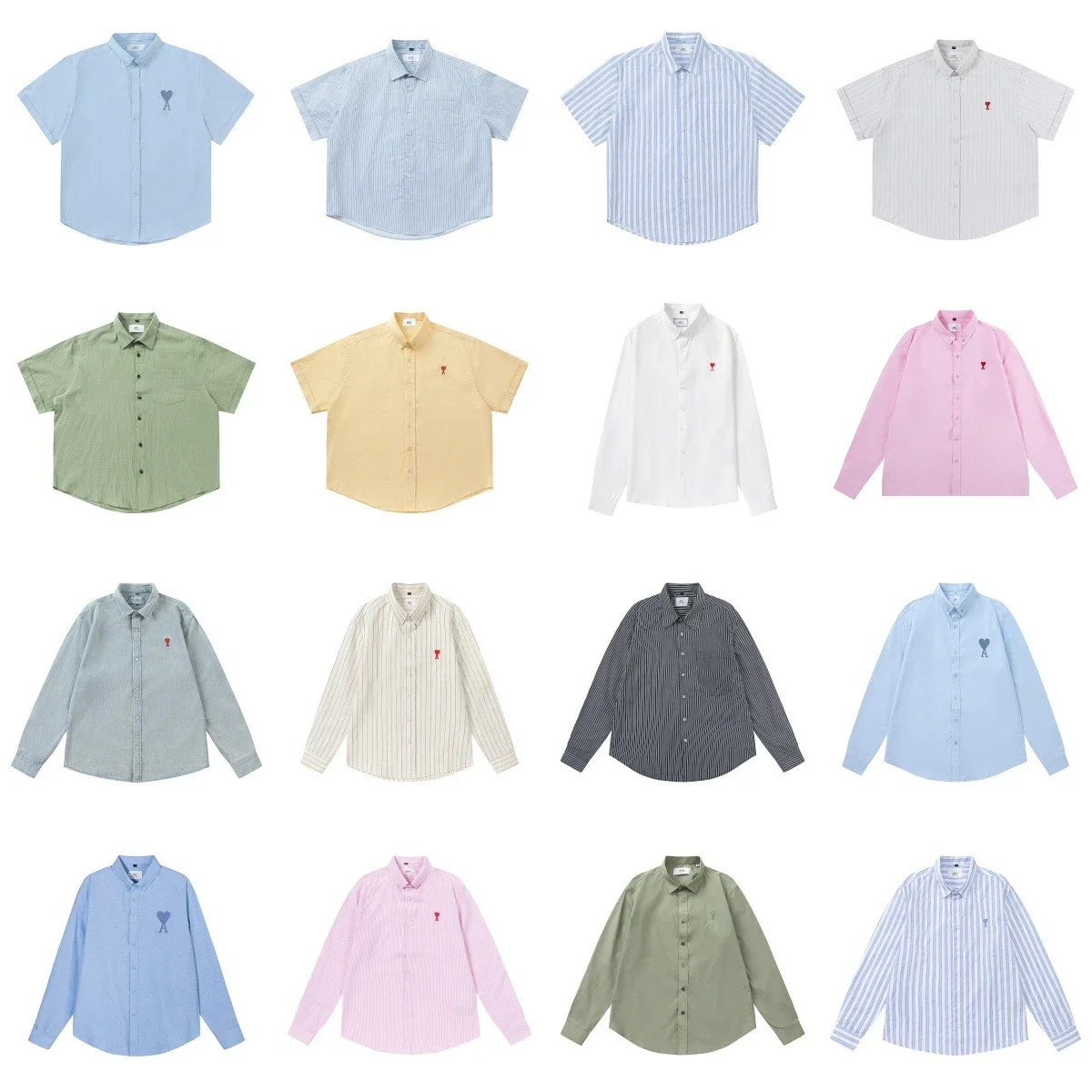 AMI Paris Heart Logo Shirts