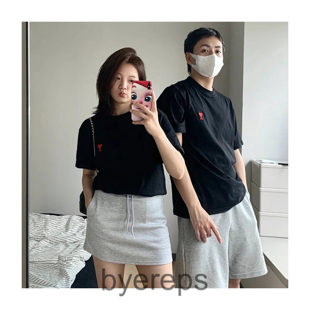 Unbranded Ami Paris Tees with small logo — photo 3 of 4