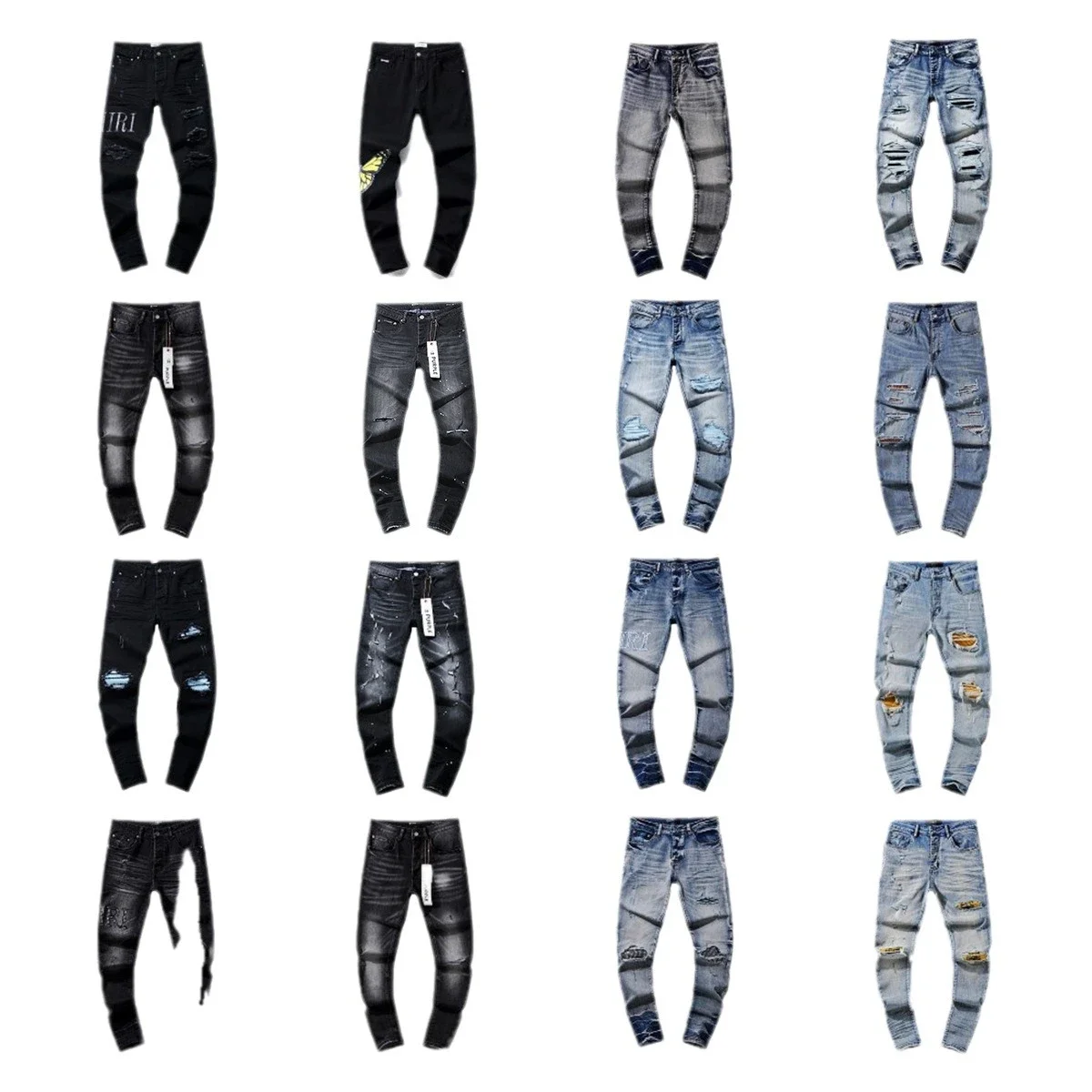Amiri Distressed Stack Jeans