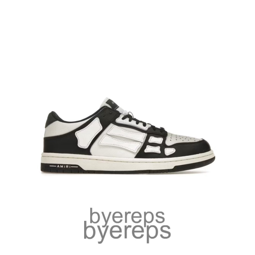Amiri Skel Top Low Black White