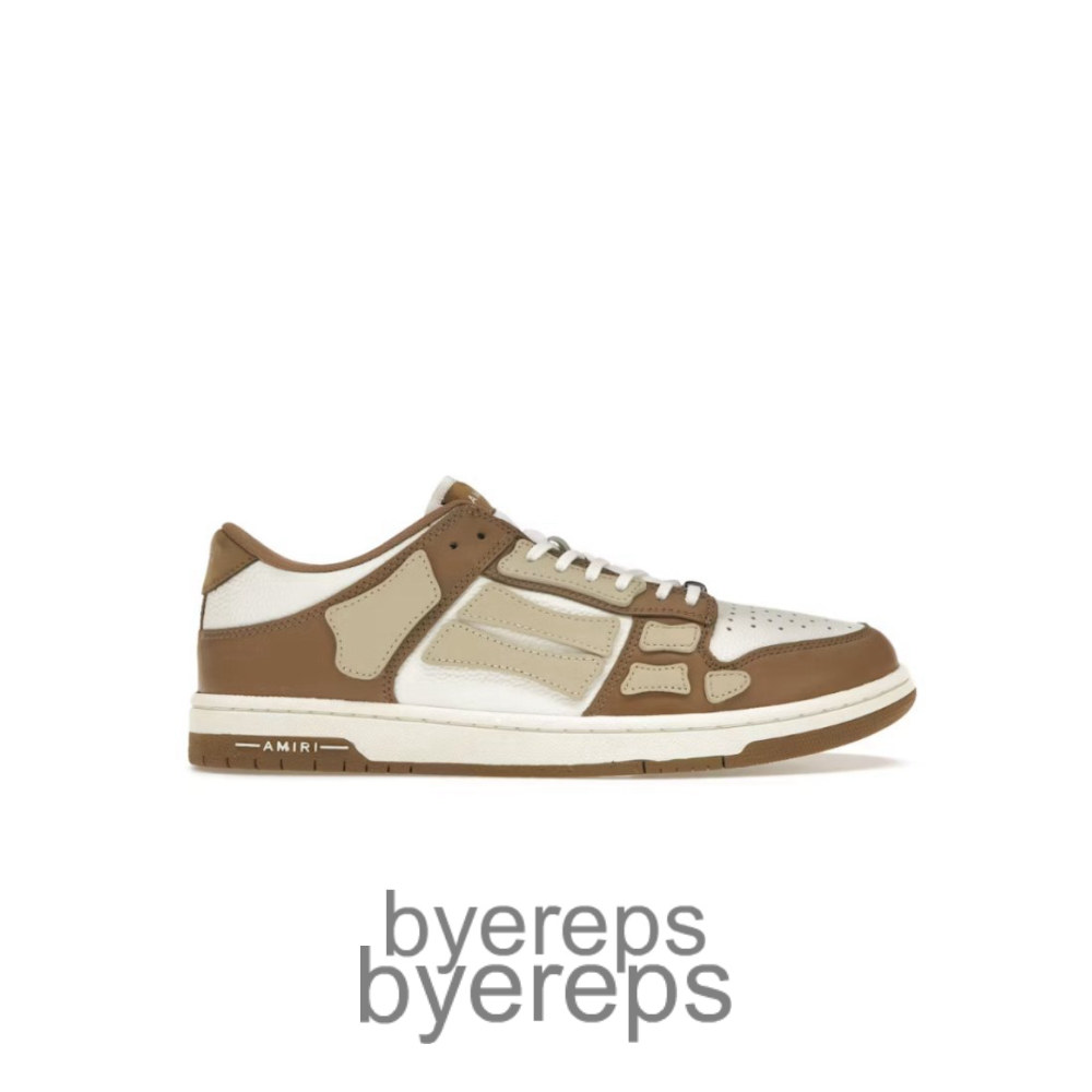 Amiri Skel Top Low Brown Tan