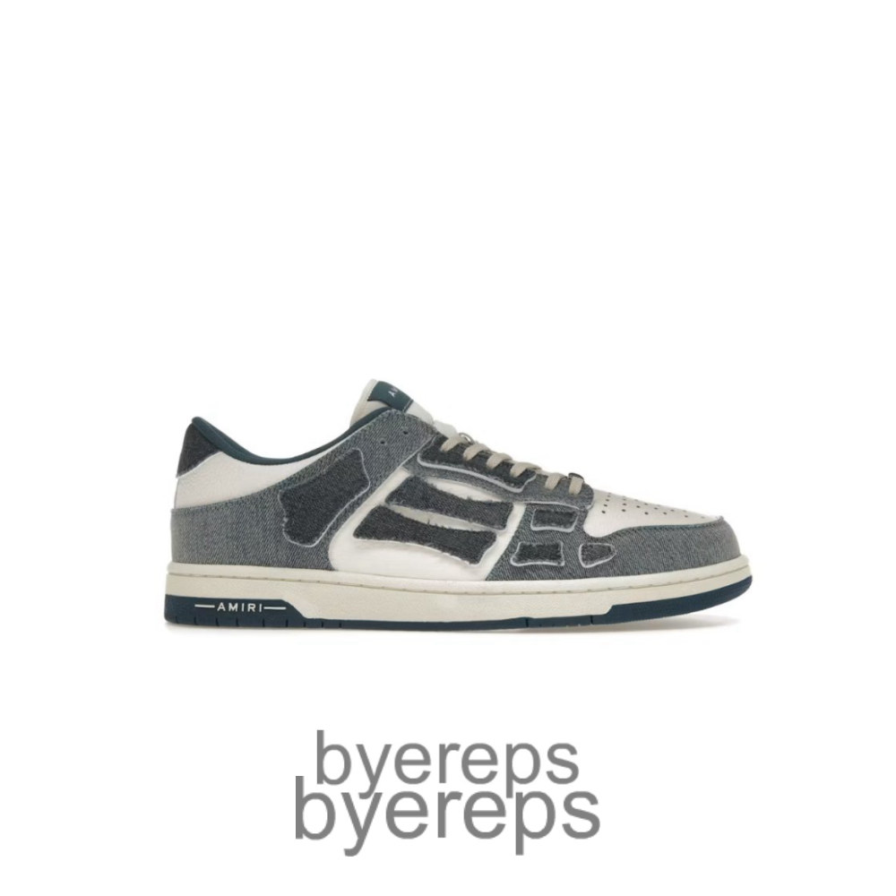 Amiri Skel Top Low Denim Slate Blue
