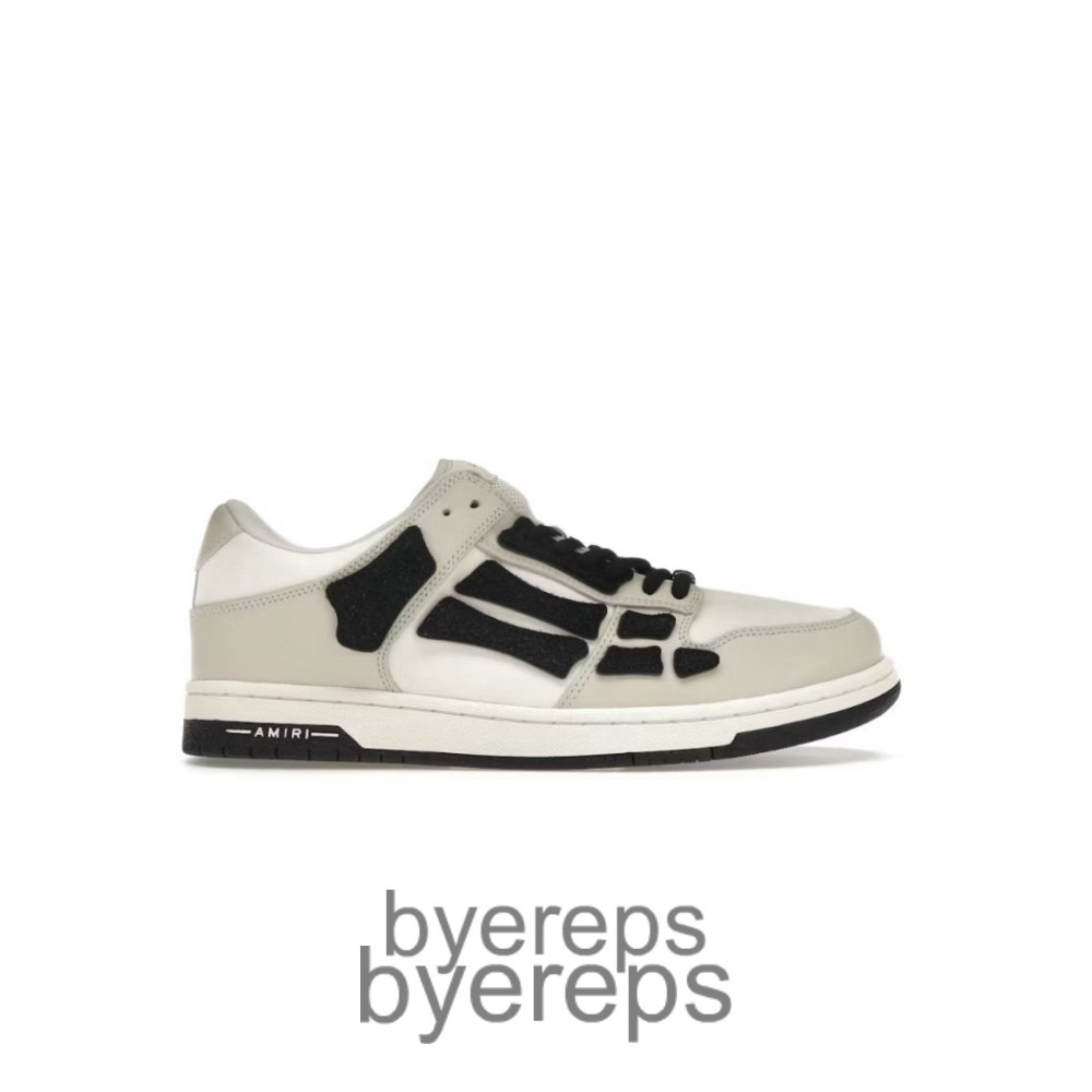 Amiri Skel Top Low White Light Grey Black