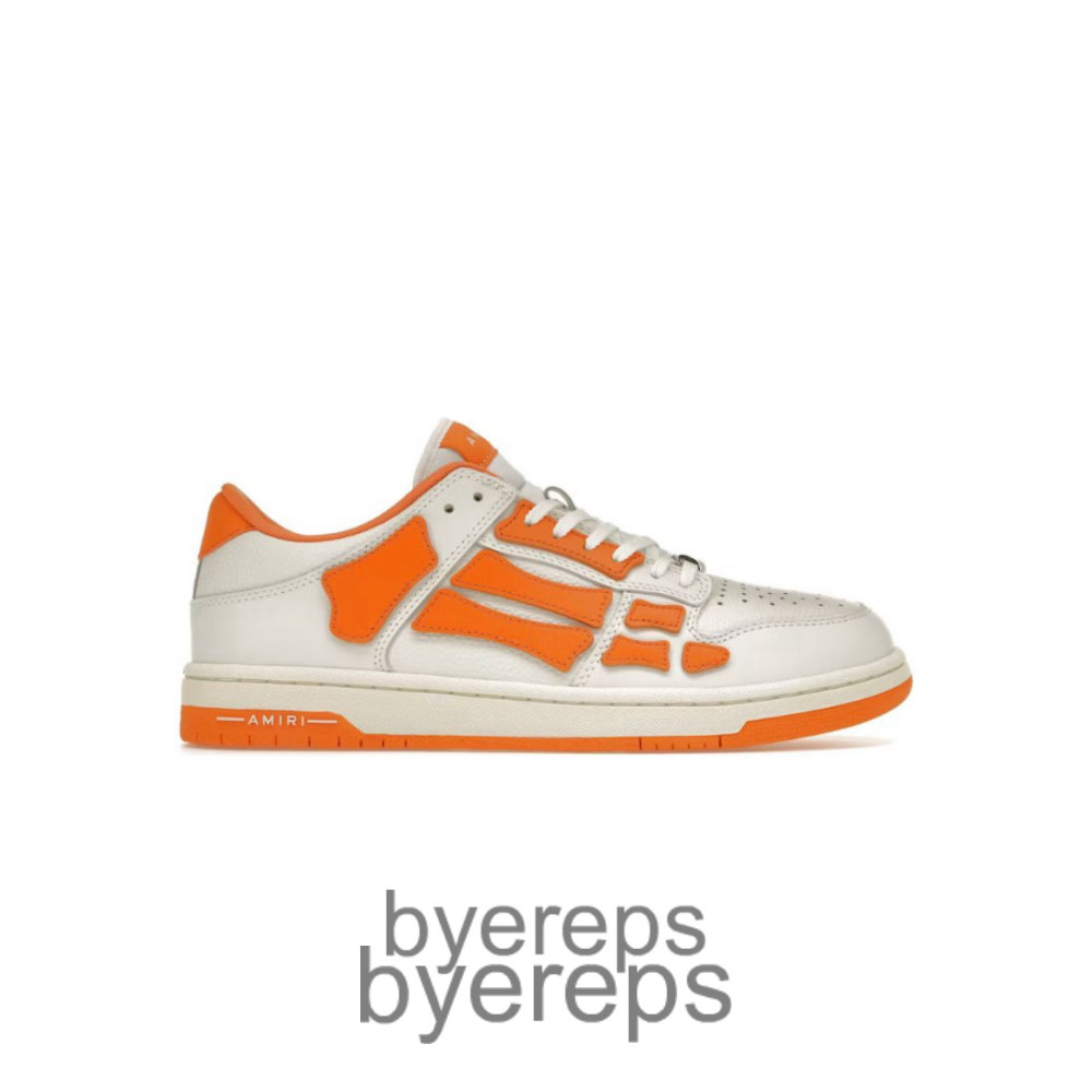 Amiri Skel Top Low White Orange