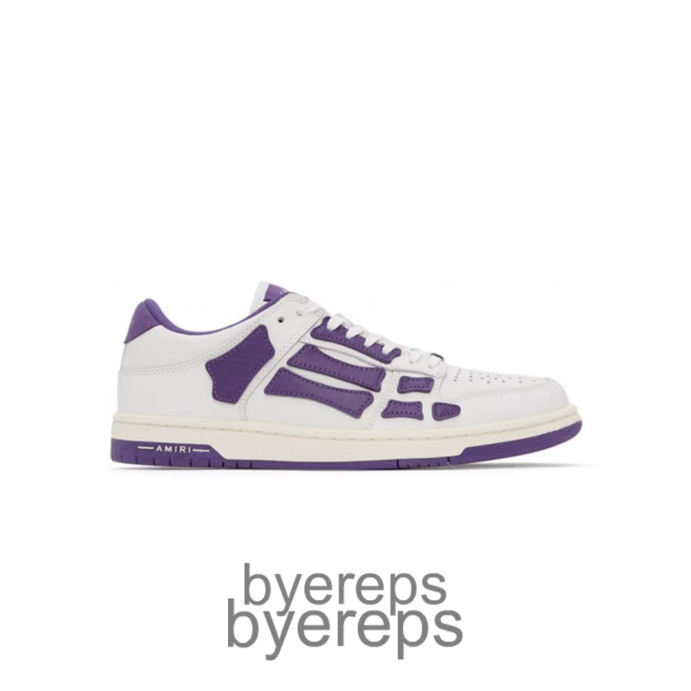 Amiri Skel Top Low White Purple