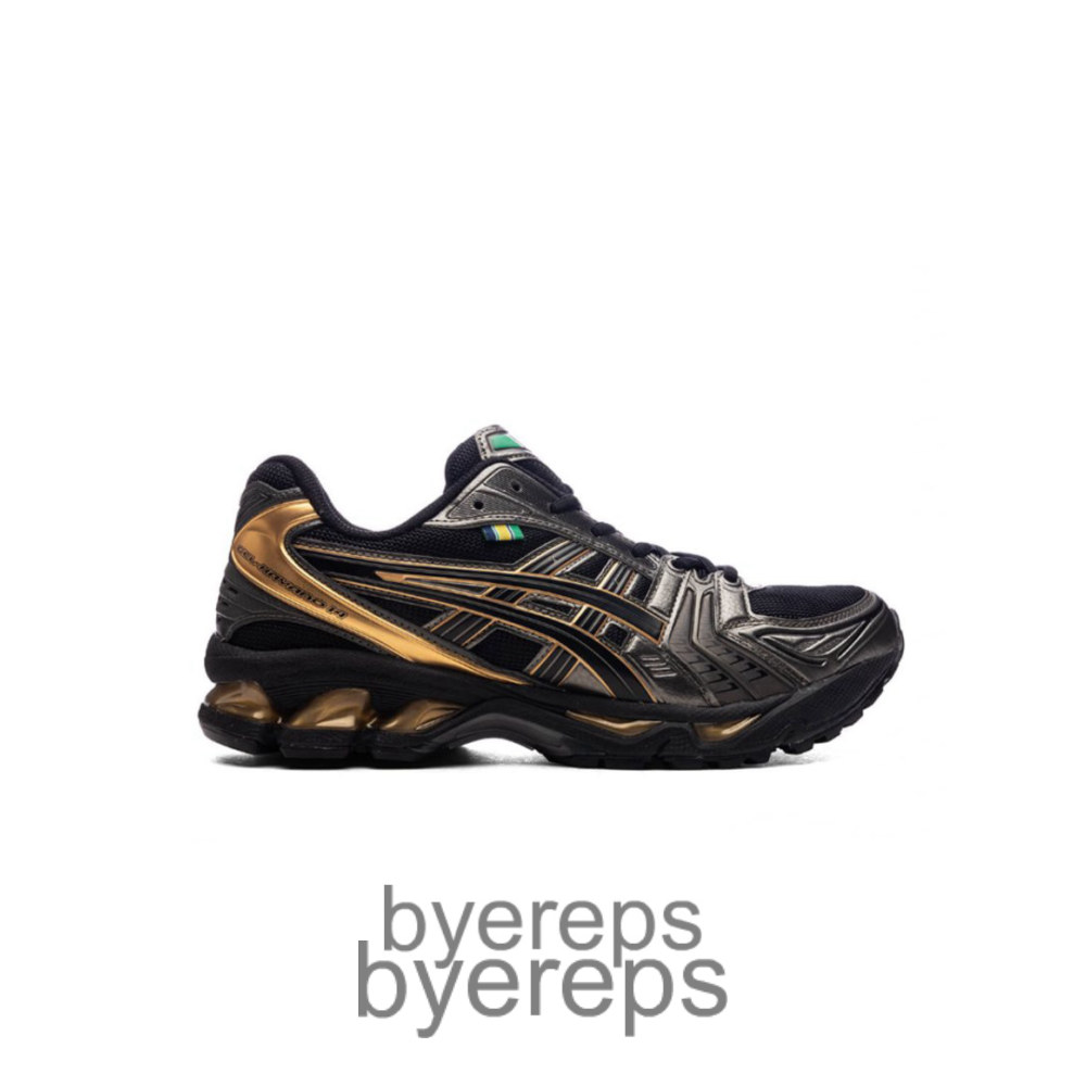 Asics X Senna Gel-Kayano 14 Black Pure Gold