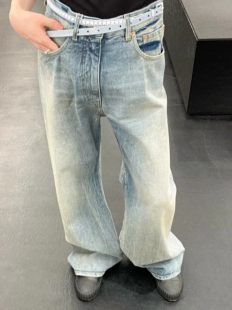 Auralee Selvedge Faded Denim Pants