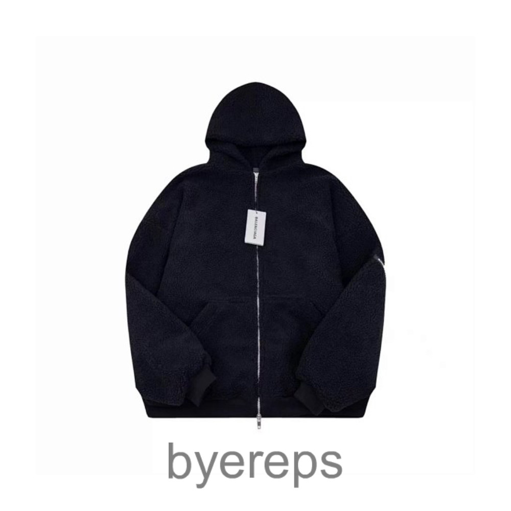 Balen Paris New BLCG23 New Armband Teddy Lambswool Jacket Coat