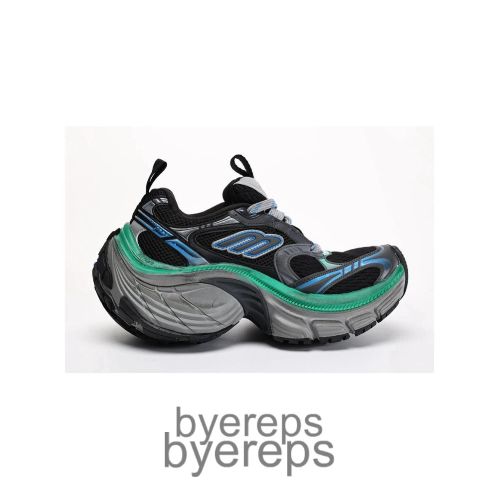 Balenciaga 10xl Sneakers Green Black