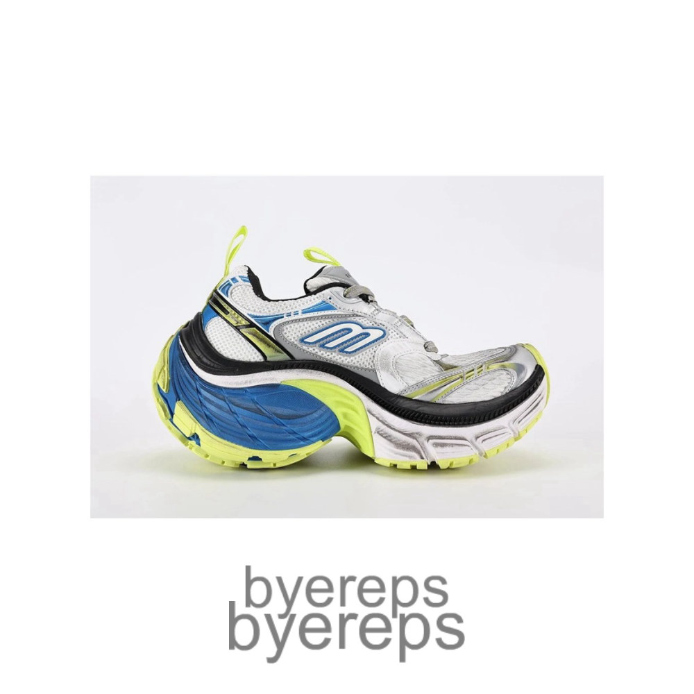Balenciaga 10xl Sneakers White Yellow Blue