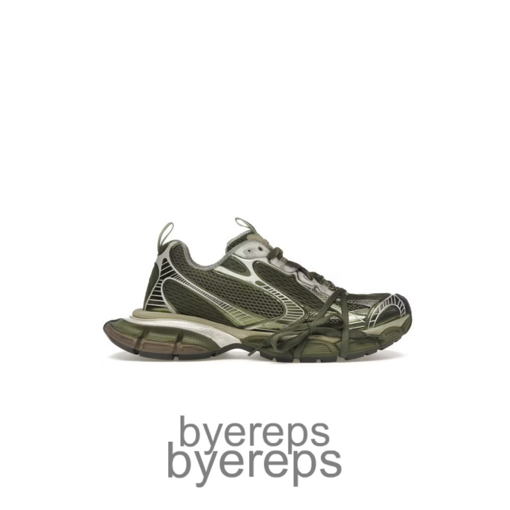 Balenciaga 3xl Chunky Low-Top Green