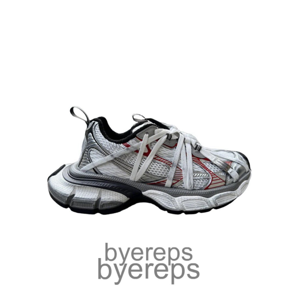 Balenciaga 3xl Extreme Laces B Grey/Silver/Red/Black