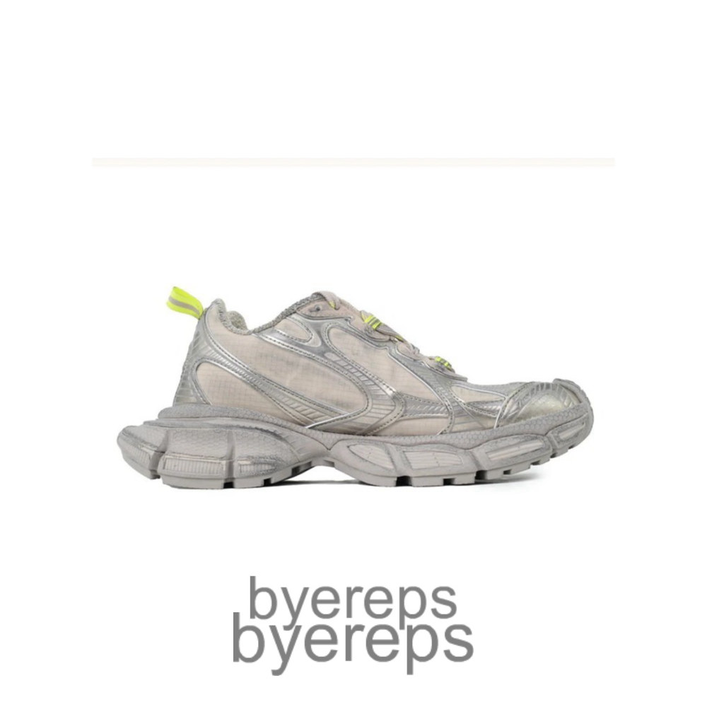 Balenciaga 3xl Low Top Sneakers Taupe Neon