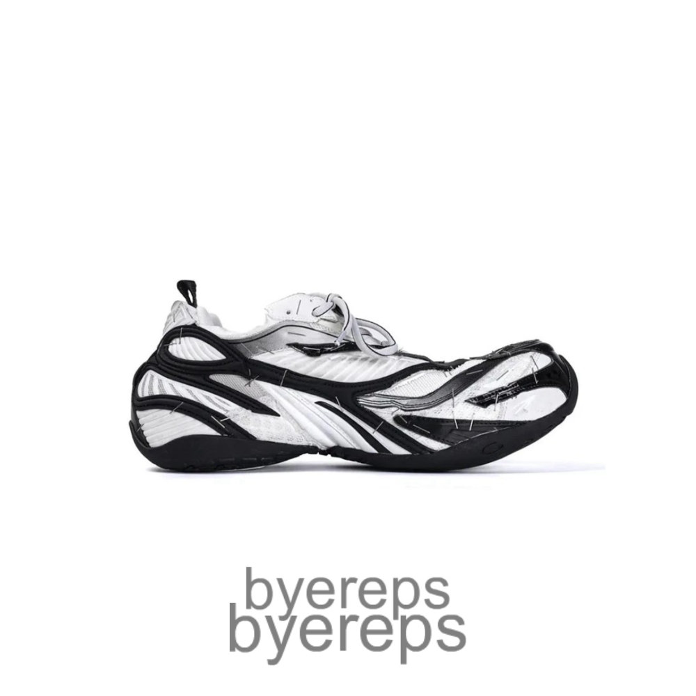 Balenciaga 3xl Soleless Stapled Sneaker Black White