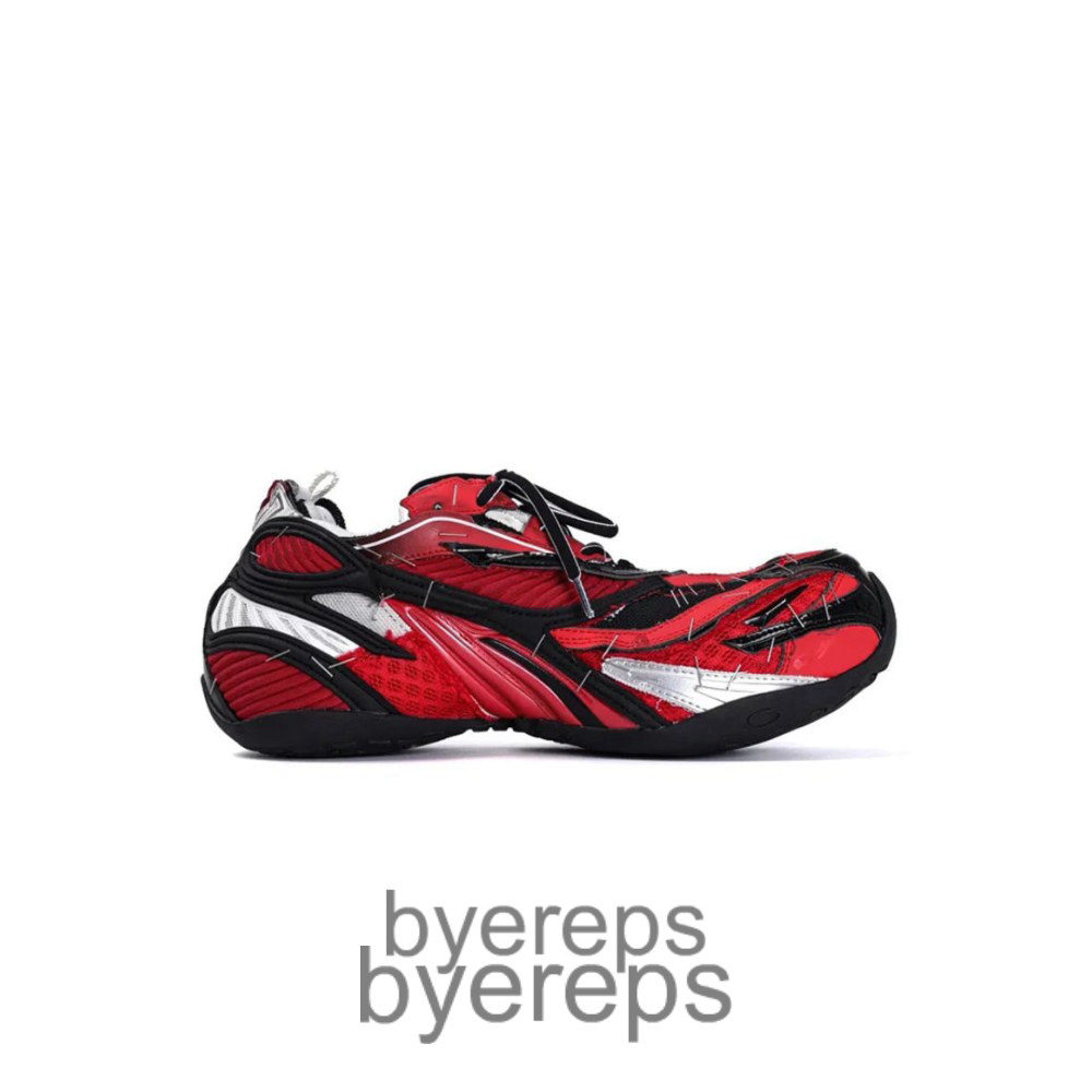 Balenciaga 3xl Soleless Stapled Sneaker Red